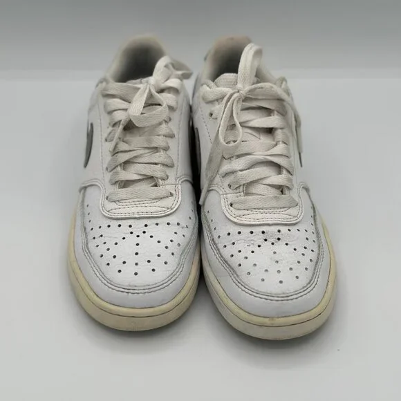 Nike Court Vision Low – White/Silver – Women’s Size 5.5 - Picture 2 of 7